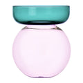 Ichendorf Milano Aura Vaas - Rond H 25 cm - Petrol / Pink