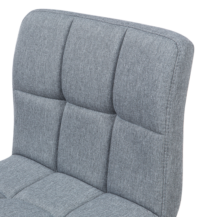 Beliani - MARION - Barkruk verstelbaar - Lichtgrijs - Polyester