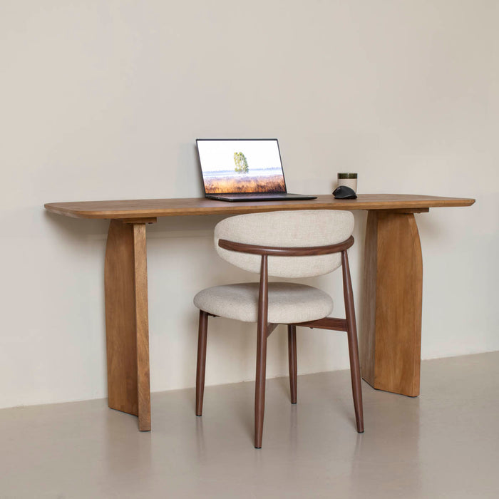 Giga Meubel - Bureau Naturel Hout - 160x60x75cm - Dalarna