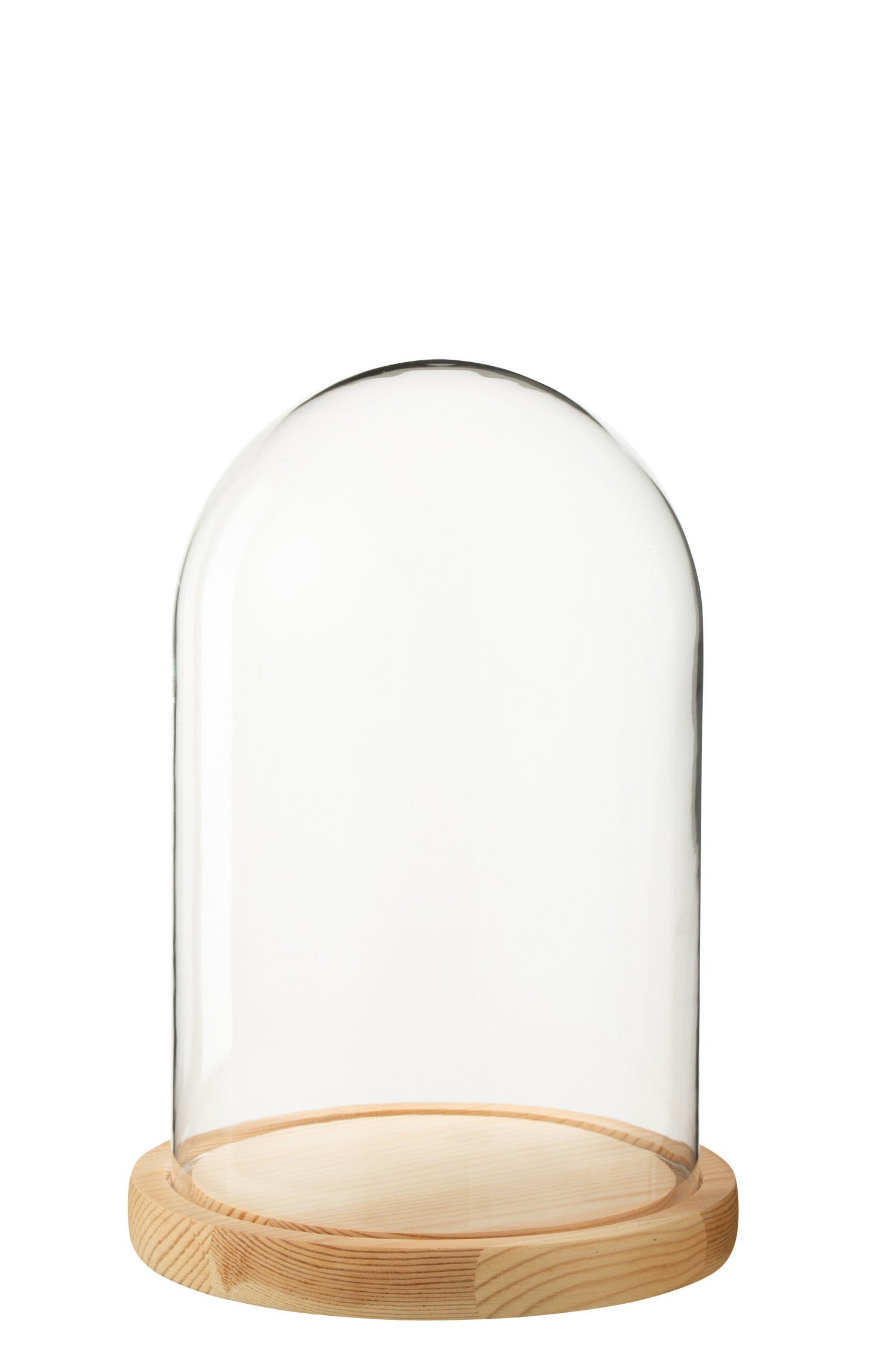 J-Line decoratie stolp - glas - naturel - medium