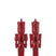 J-Line figuur Notenkraker - polyresin - rood - small - 2 stuks