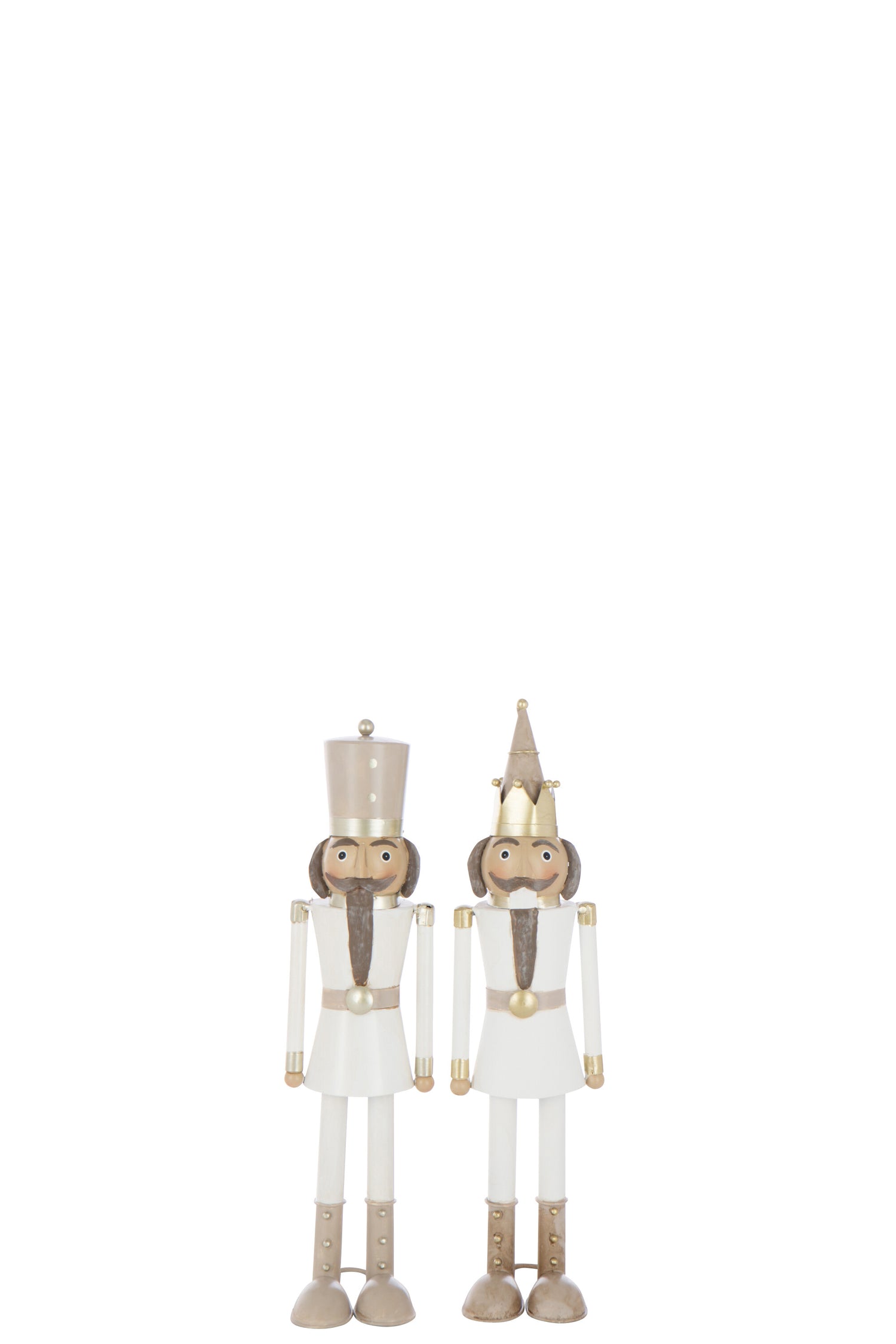 J-Line figuur Notenkraker Snor - metaal - mix - small - 2 st