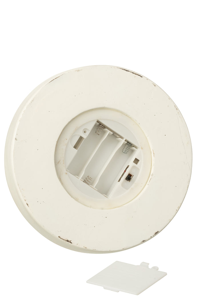 J-Line decoratie Stolp Notenkraker + Boom + Geschenken Kalk