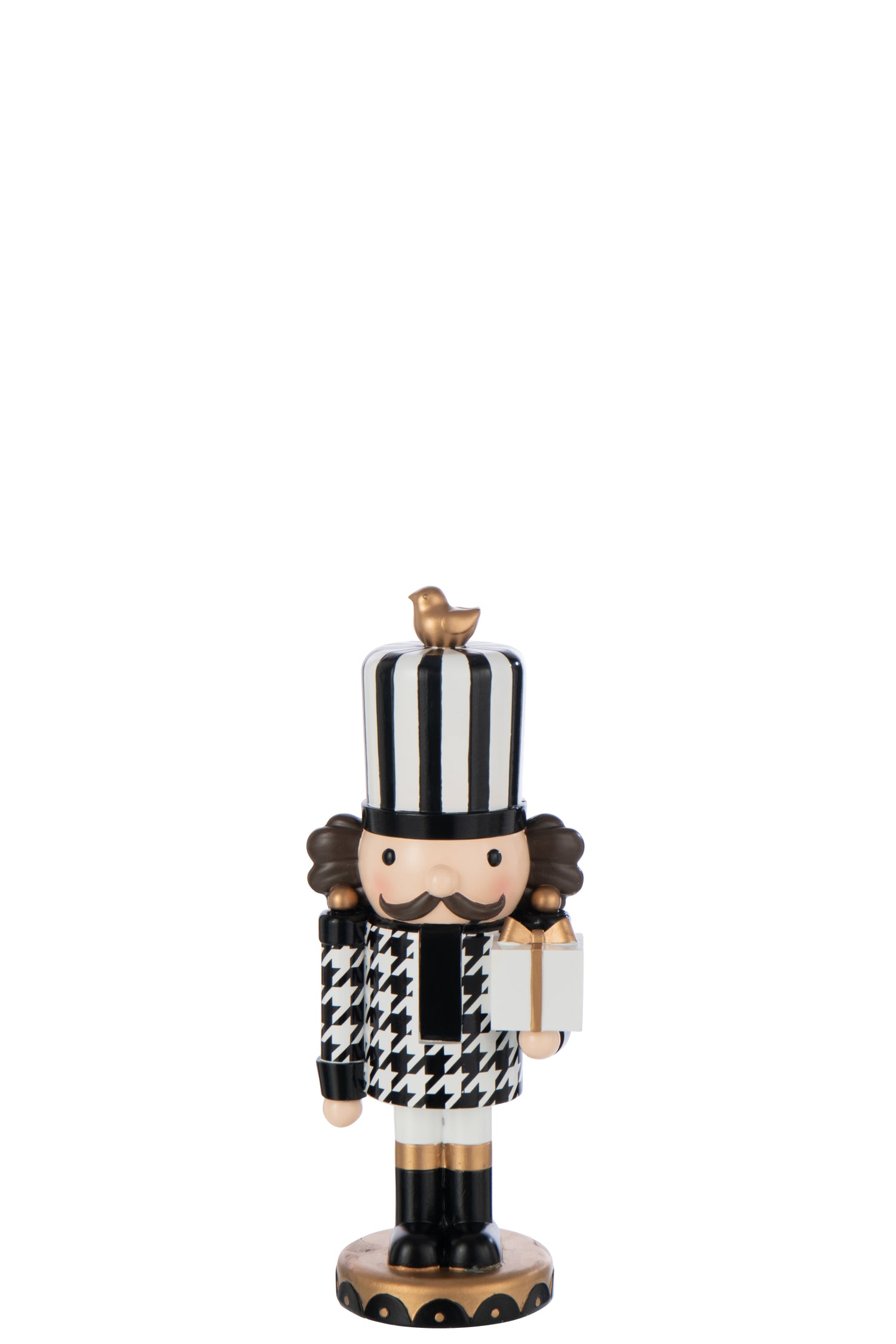 J-Line figuur Notenkraker Pied-De-Poule - polyresin - mix -