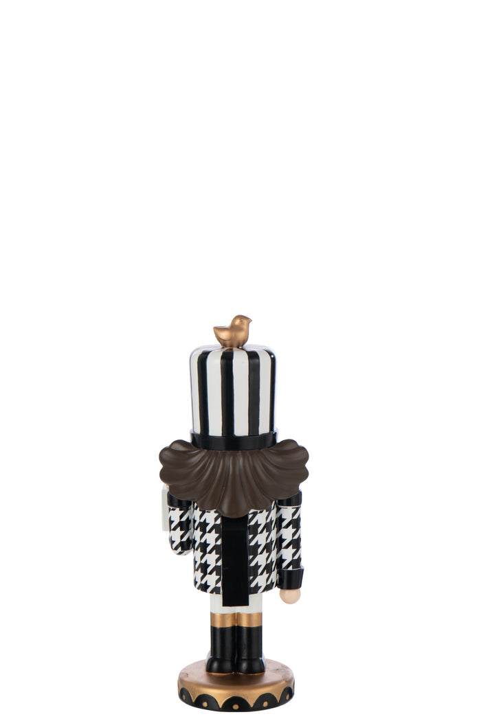 J-Line figuur Notenkraker Pied-De-Poule - polyresin - mix -