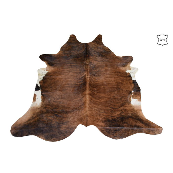 J-Line tapijt Koeienvel - leer - bruin