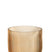 J-Line vaas Gestreept - glas - caramel - large - Ø 15.3 cm