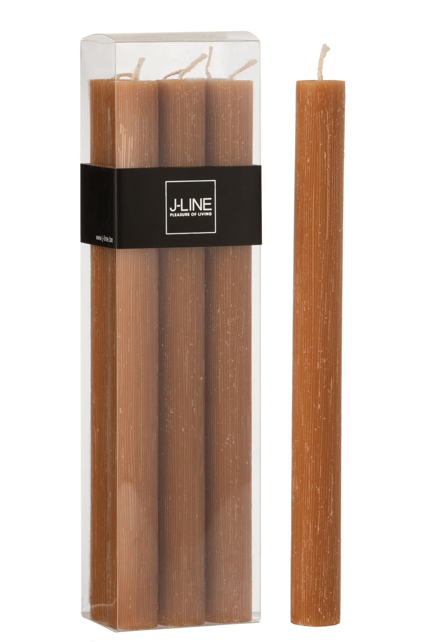 J-Line tafelkaars - caramel - 9U - doos van 6