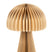 J-Line lampenkap Paddenstoel Vouwbaar - papier - goud