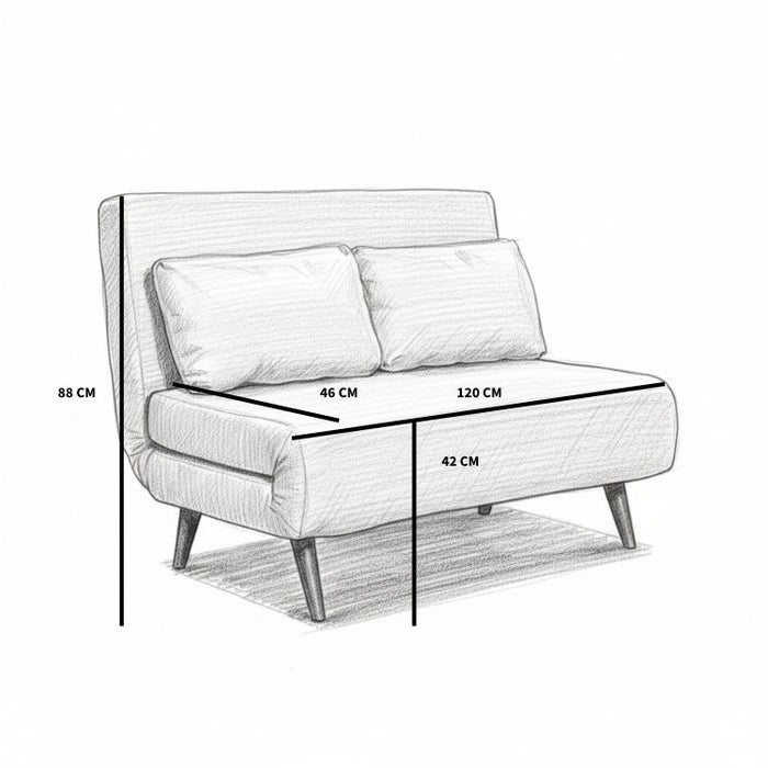 Bronx71 Velvet slaapbank 1,5 persoons Kristian taupe