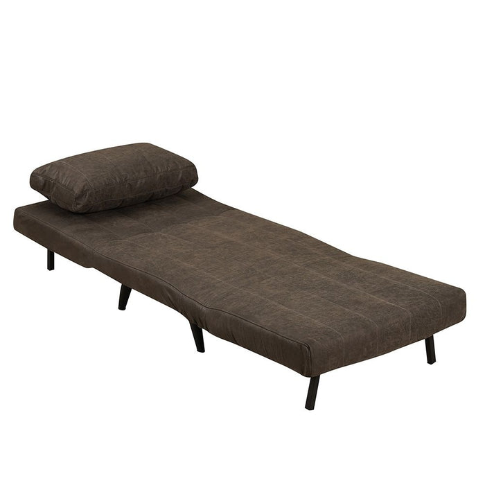 Bronx71 Slaapfauteuil Hanna antraciet eco-leer