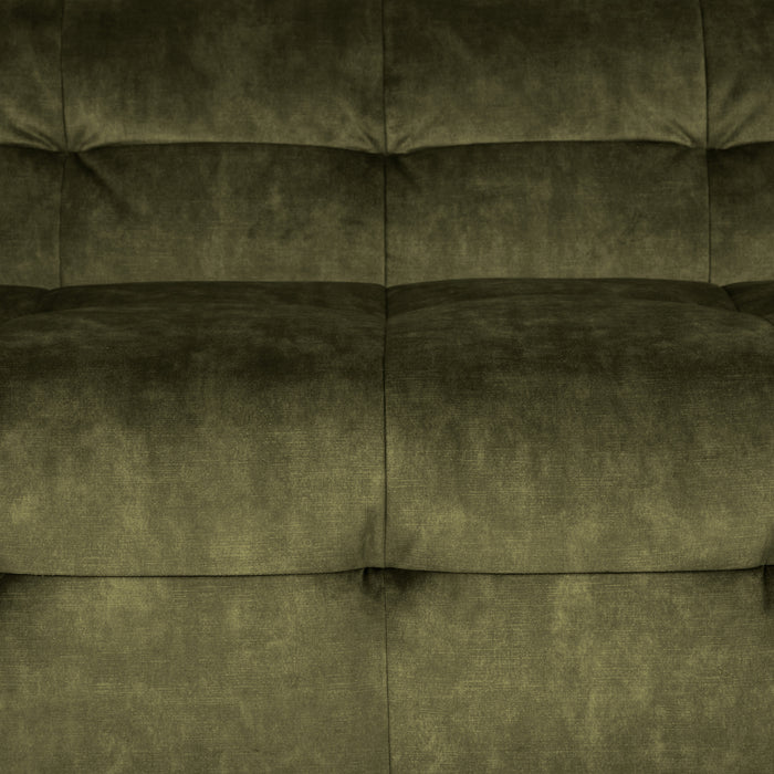 by fonQ Wies 3,5-zits Hoekbank Rechts - Fluweel - Army Green