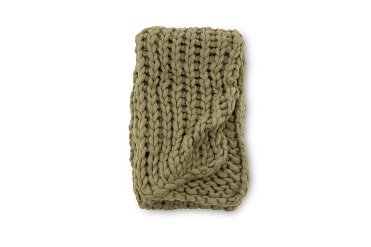 Rebellenclub Luna plaid groen 170 x 130 cm