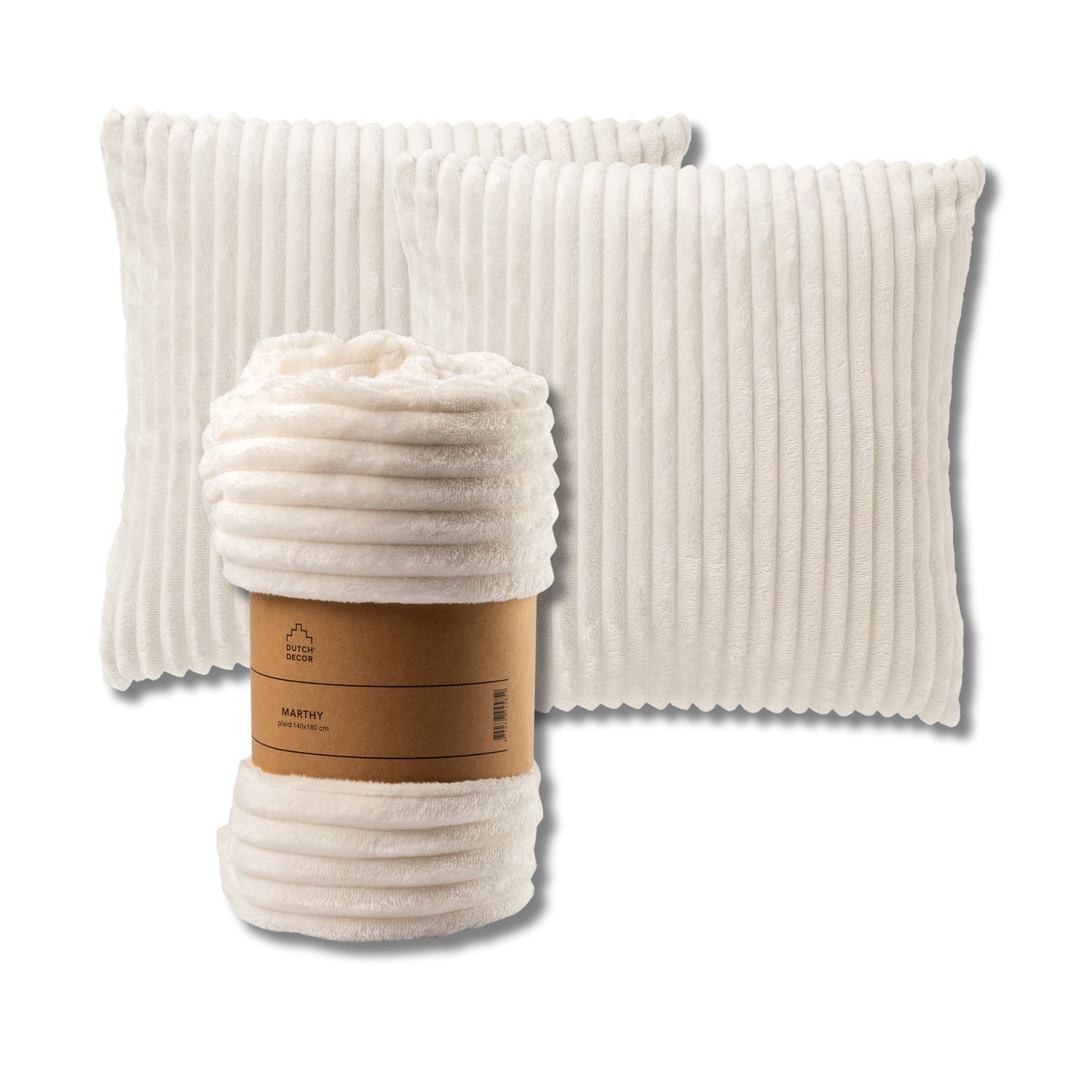 Dutch Decor Set van 2 sierkussens en 1 plaid