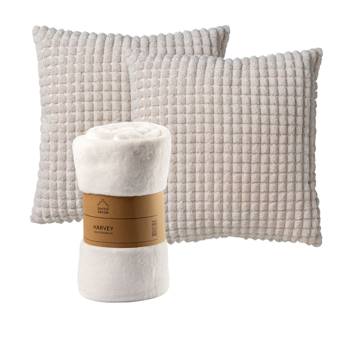 Dutch Decor Set van 2 sierkussens en 1 plaid