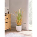 Beliani-BRISTLEGRASS-Kunstplant-Groen|Oranje-90 cm-Synthetisch