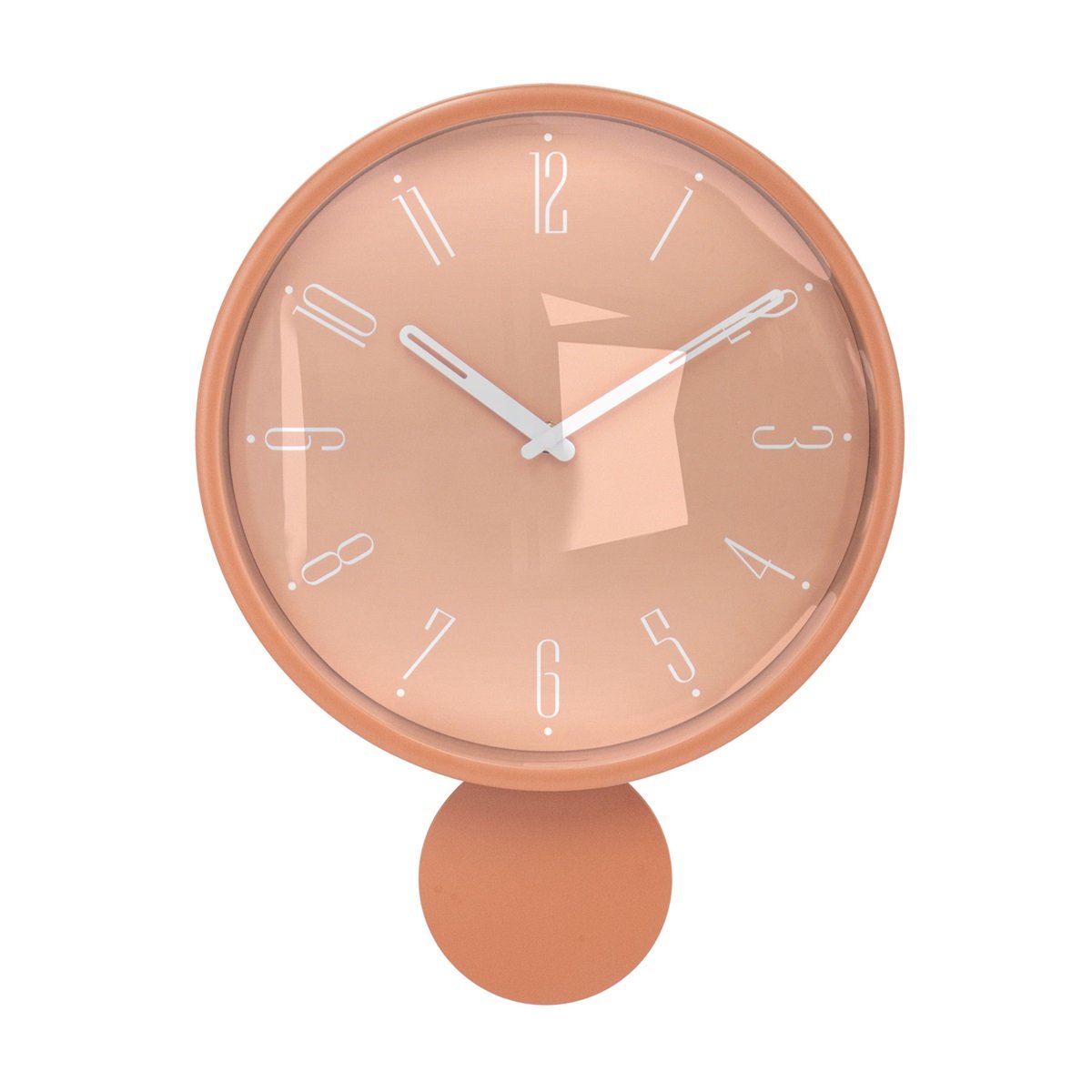 Vtw Living - Moderne Wandklok Oranje - 30 x 6 x 39.8 cm