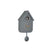 Karlsson Wandklok Solo Color Cuckoo - Grijs - 6x21,5x41cm