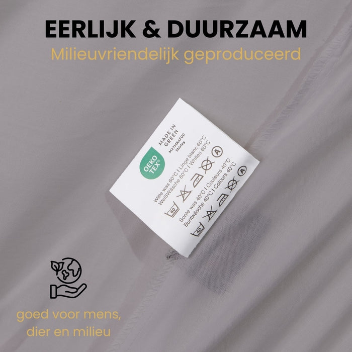 Superieur - Dekbedovertrek - Zwart; Grijs - Eenpersoons