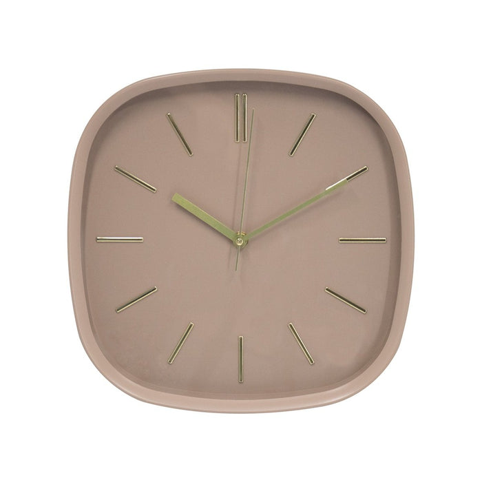 Vtw Living - Moderne Wandklok Bruin - 30 x 5 x 30 cm