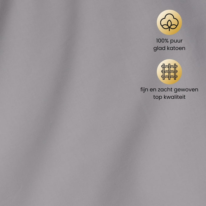 Superieur - Dekbedovertrek - Zwart; Grijs - Extra breed