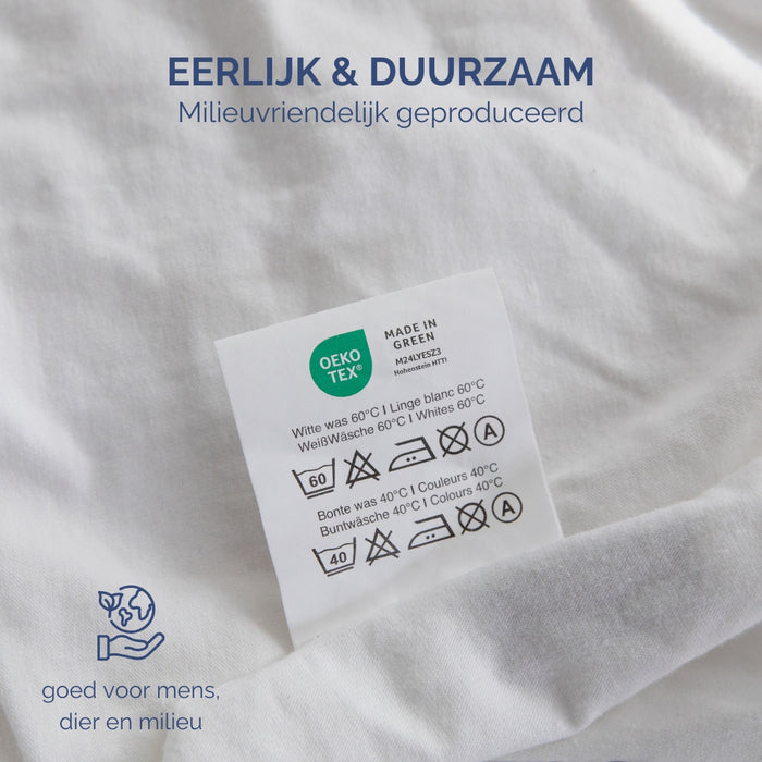 Harris&Darwin - Hoeslaken -  Jersey - Wit - 180x200cm