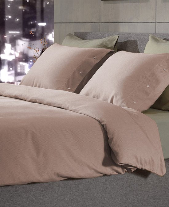 Yellow Dekbedovertrek Katoen Cialda shady pink