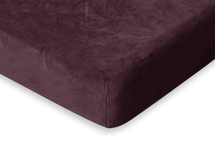 Eleganzzz Hoeslaken Flanel Fleece 35cm Hoekhoogte - bordeaux