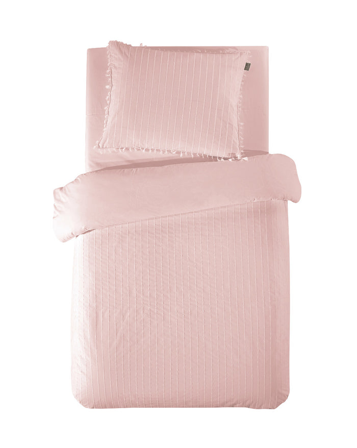 LINNICK Dekbedovertrek Katoen Renforcé Estina - light pink