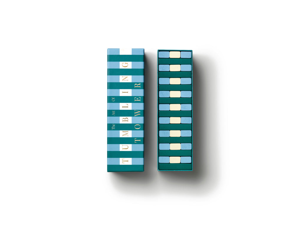 Printworks Spel Play - Tumbling Towers - Groen|Blauw