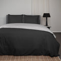 Superieur - Dekbedovertrek - Zwart; Grijs - Lits-jumeaux