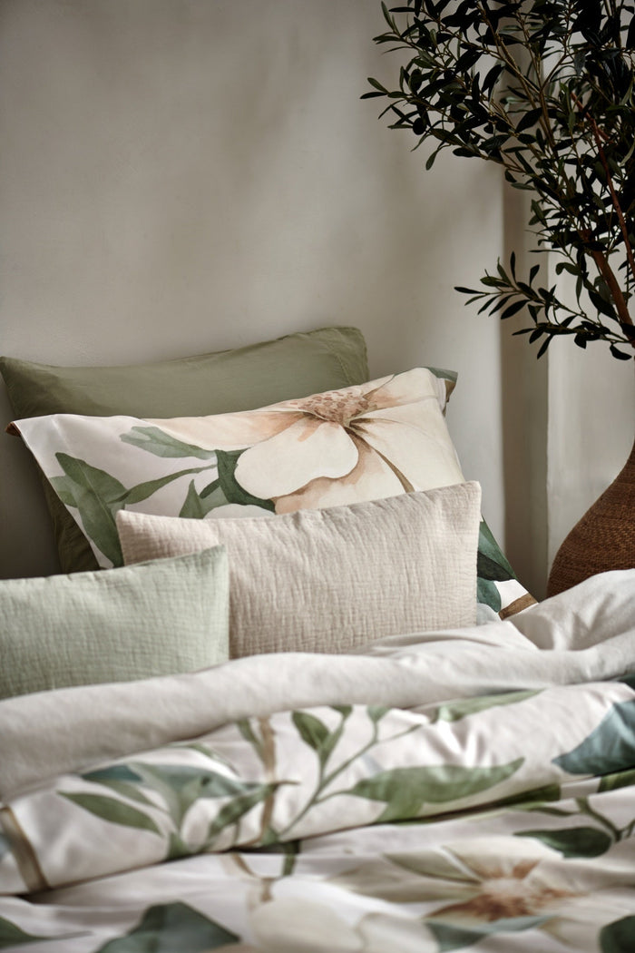 Pure 68 Kussensloop Stone | 40 x 55 cm | Grijs | Beige | Katoen