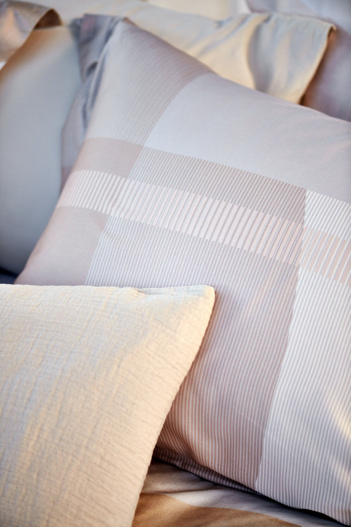 Pure 68 Kussensloop Stone | 40 x 55 cm | Grijs | Beige | Katoen