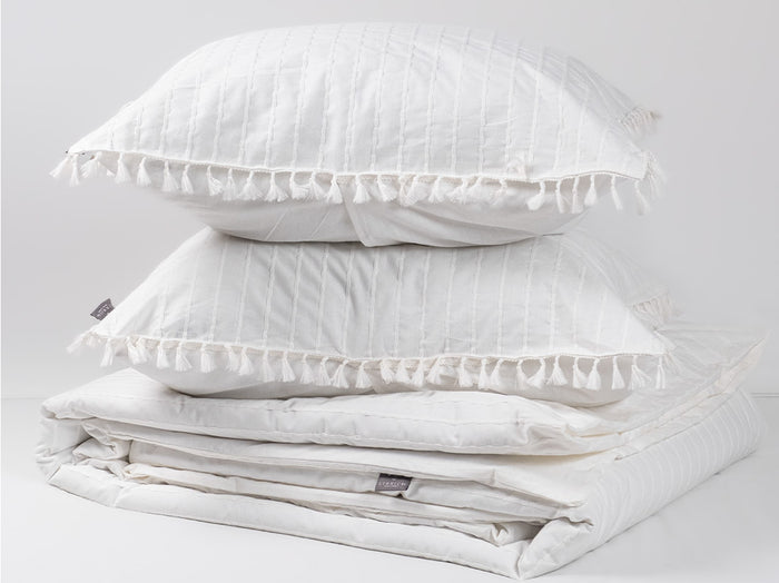 LINNICK Dekbedovertrek Katoen Renforcé Estina - off white