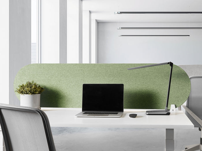 Beliani-SPARKY-Bureauscheidingswand-Groen-160 x 40 cm-Polyester