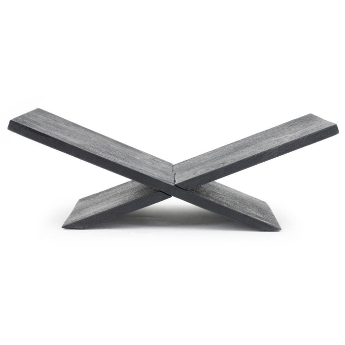 Vtw Living - Boekenstandaard van Mangohout - 47 x 21 x 16 cm - Zwart