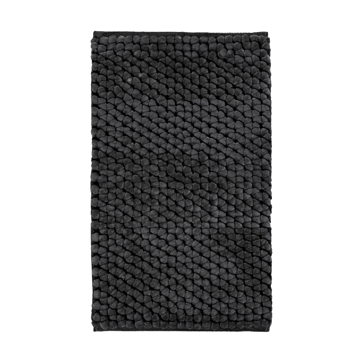 Onyx Badmat Dark Grey | 60 x 60 cm | Grijs | Polyester | Katoen