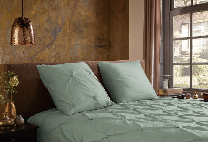 Pure Dekbedovertrek Micropercal Elegance - light sage
