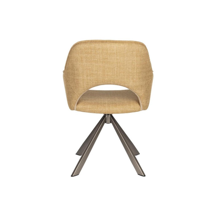 Puur Cindy draaistoel brons - okergeel