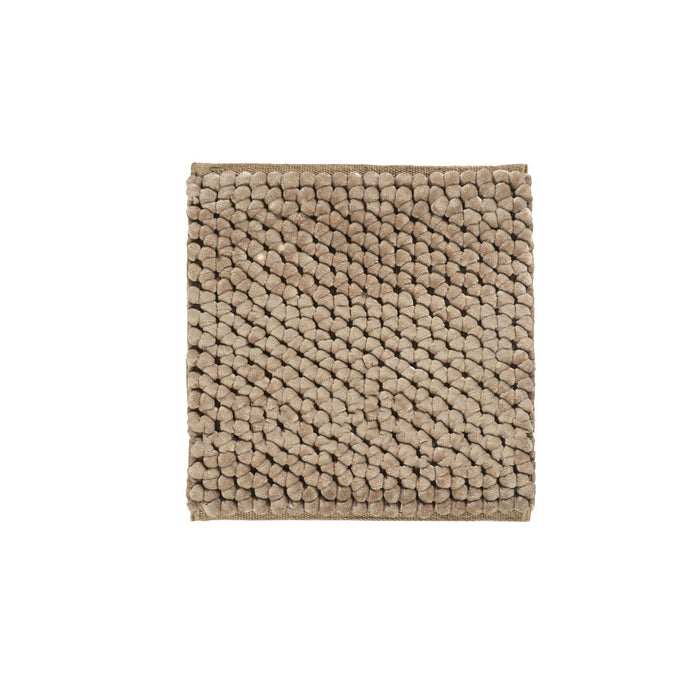 Onyx Badmat Sand | 80 x 160 cm | Beige | Polyester | Katoen