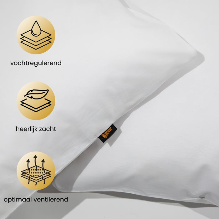 Superieur - Kussensloop - Wit - Standaard kussen