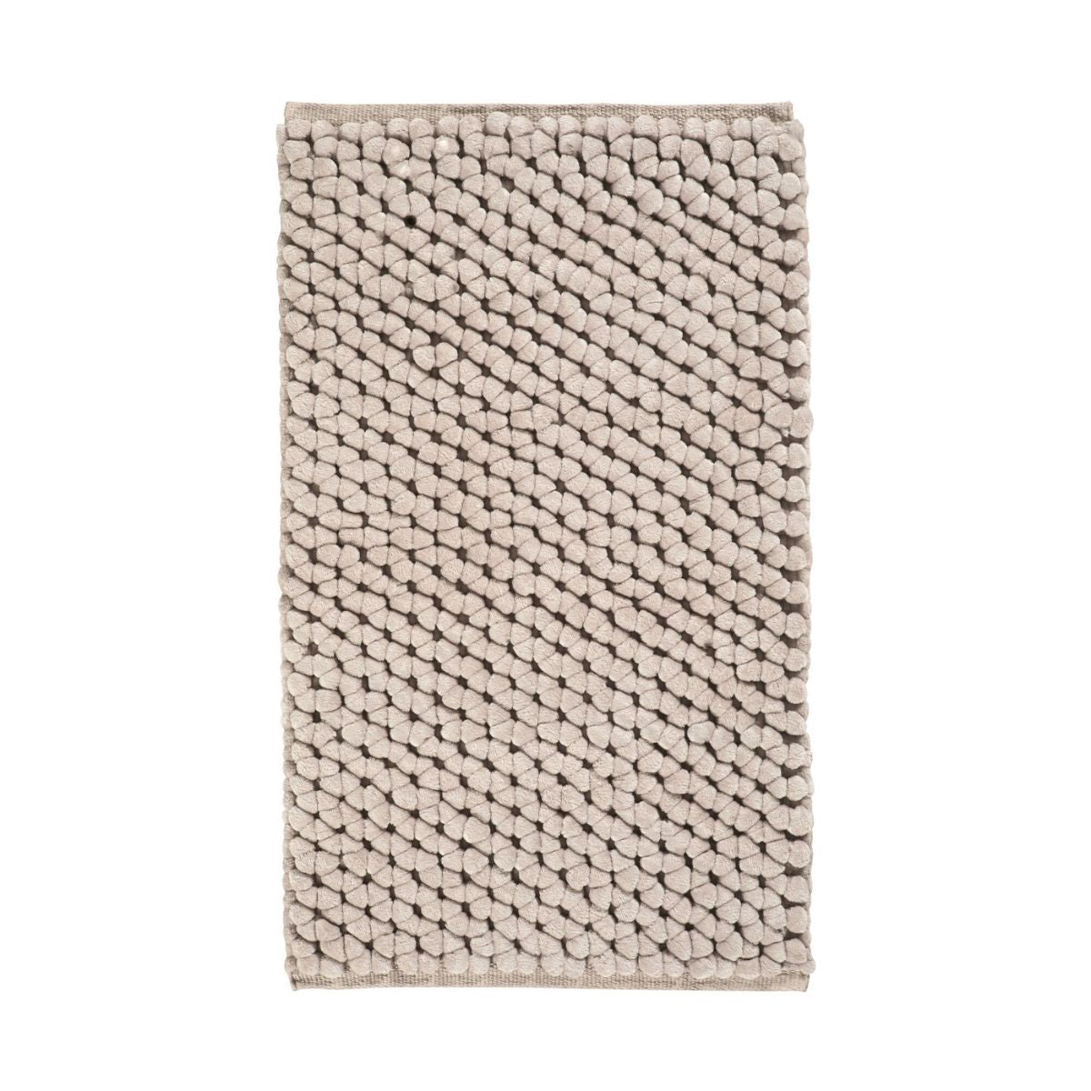 Onyx Badmat Greige | 60 x 100 cm | Beige | Grijs | Polyester | Katoen