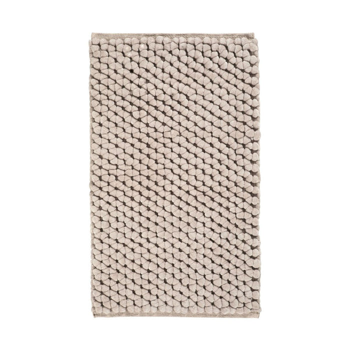 Onyx Badmat Greige | 60 x 100 cm | Beige | Grijs | Polyester | Katoen