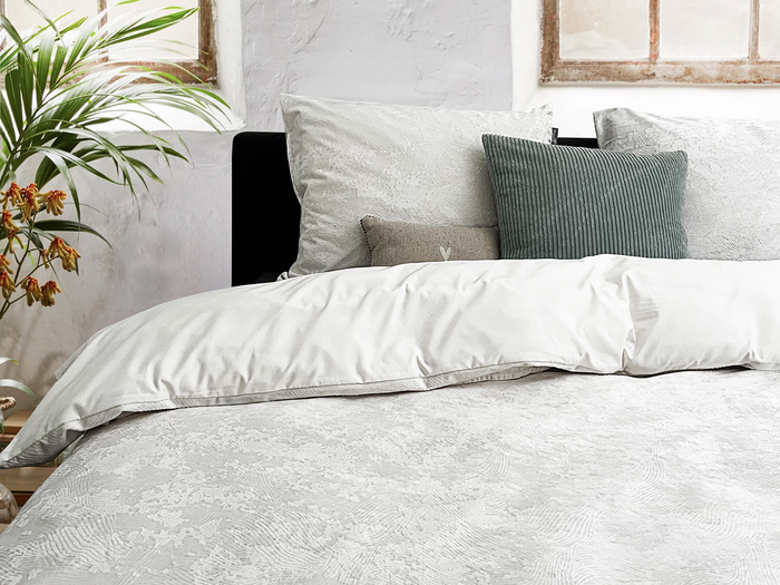 Eleganzzz Dekbedovertrek 3D Embossed Velvet Wave - off white