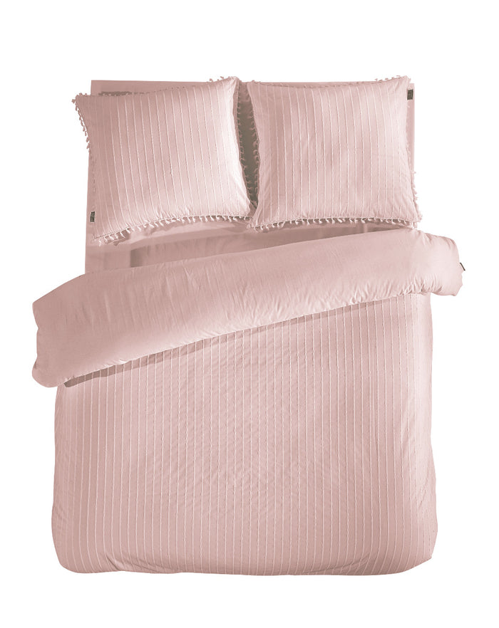 LINNICK Dekbedovertrek Katoen Renforcé Estina - light pink