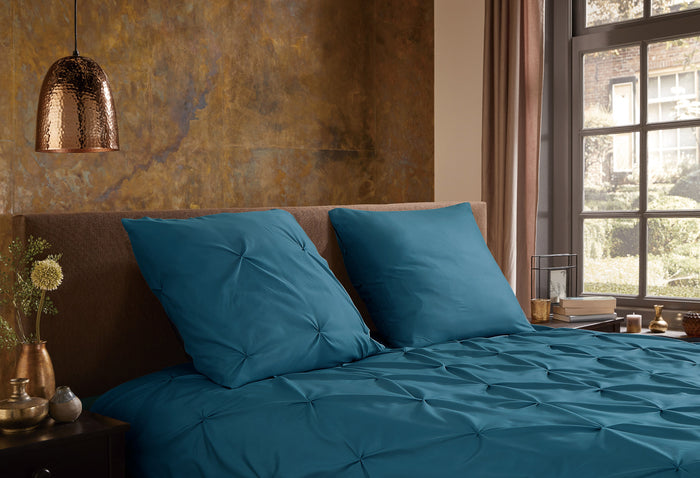 Pure Dekbedovertrek Micropercal Elegance - petrol