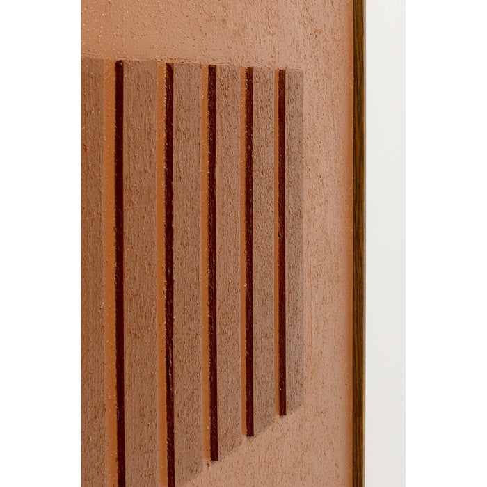 Schilderij Art Row 100x100cm bruin Kare Design