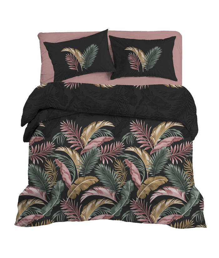 LINNICK Dekbedovertrek Katoen Renforcé Hena - anthracite