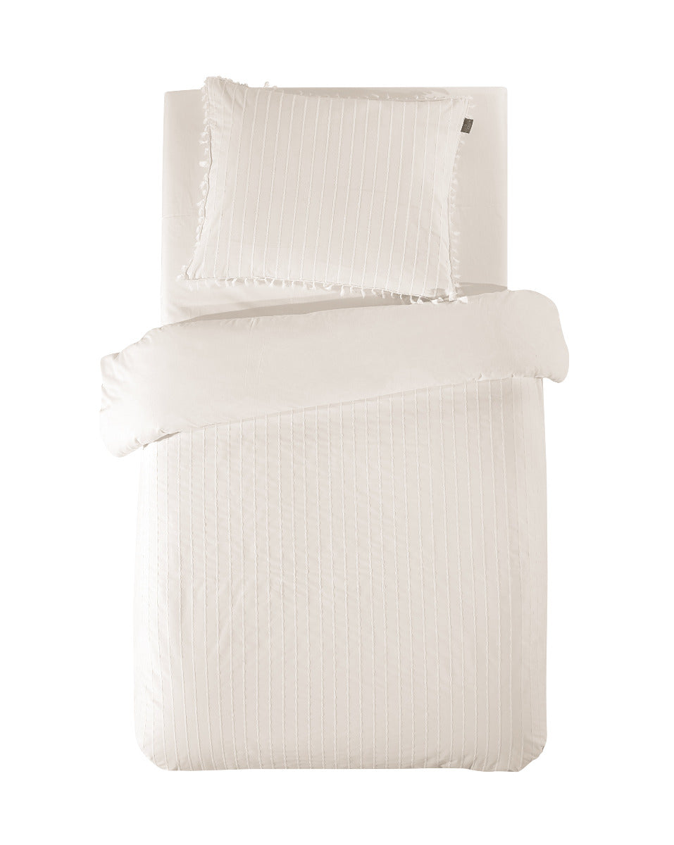LINNICK Dekbedovertrek Katoen Renforcé Estina - off white
