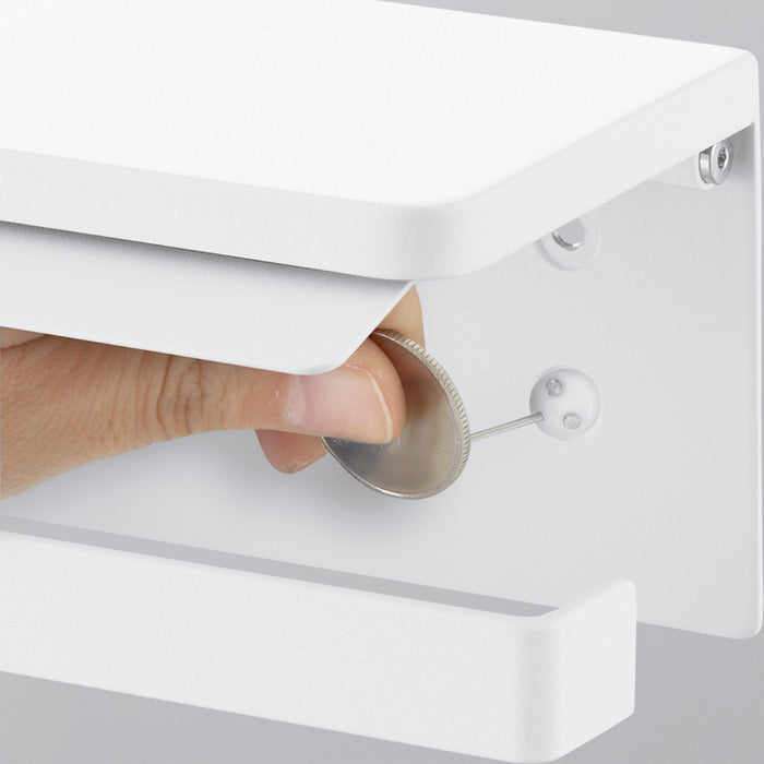 Yamazaki Tower Toiletrolhouder dubbel wandmontage - Wit